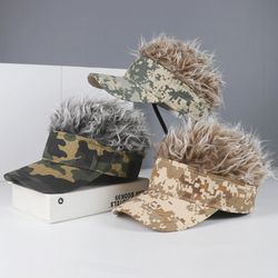 Novelty Hair Visor Cap