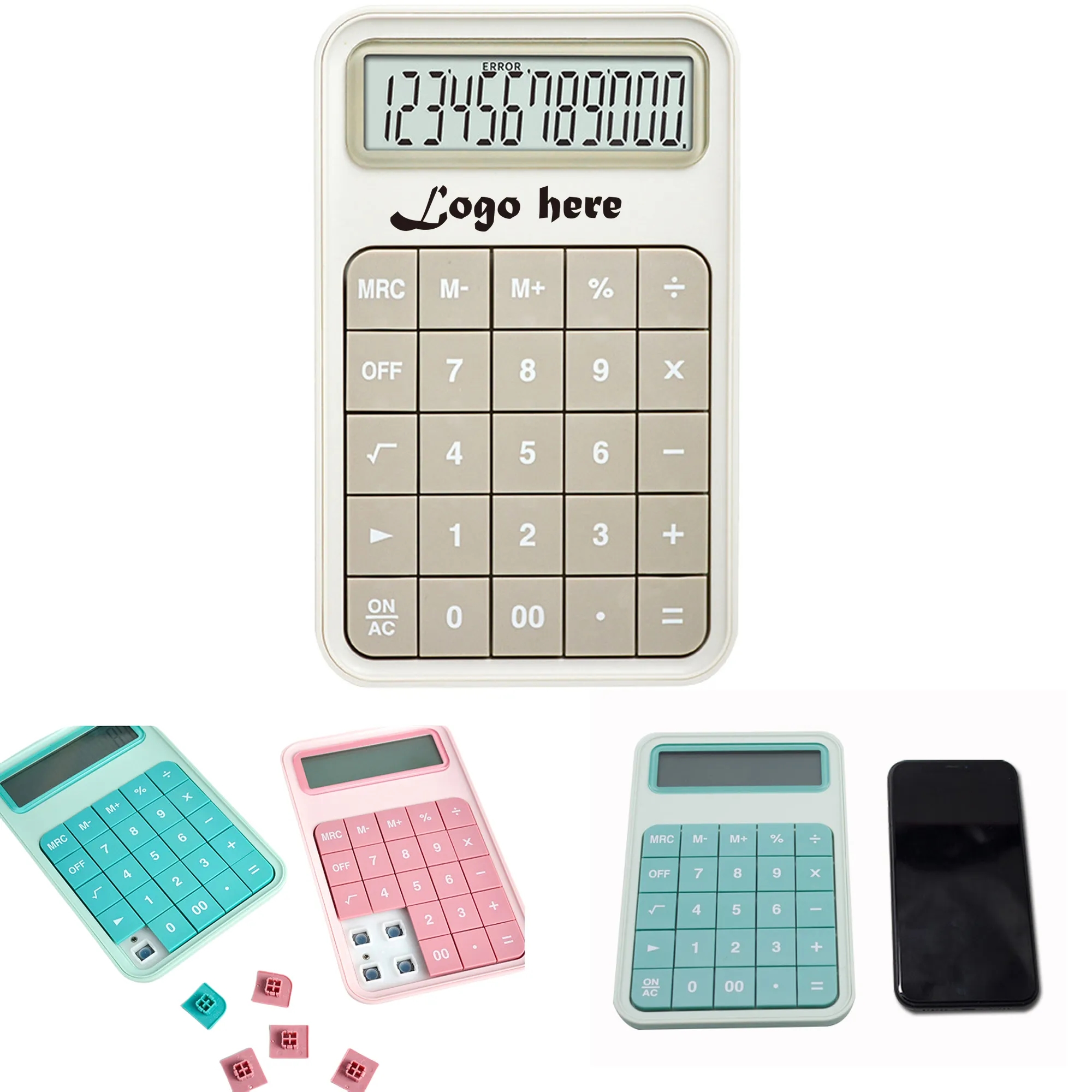 MOQ 20PCS Standard Function Desk Calculator With 12 Digit La 8