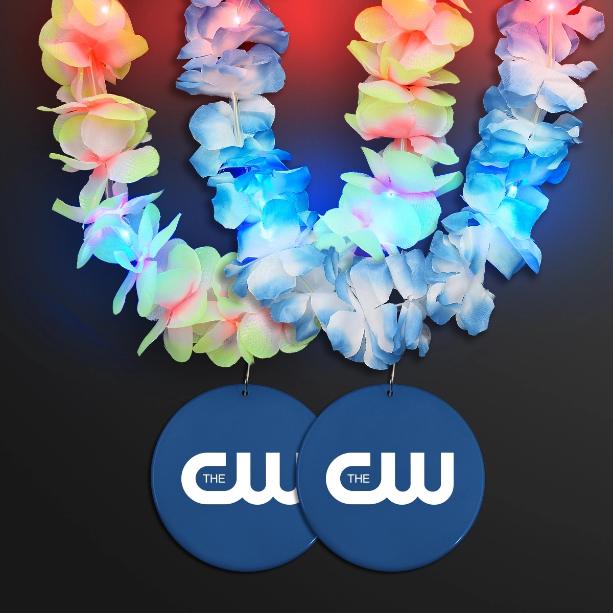 Light Up Hawaiian Leis with Custom Circle Medallion 81