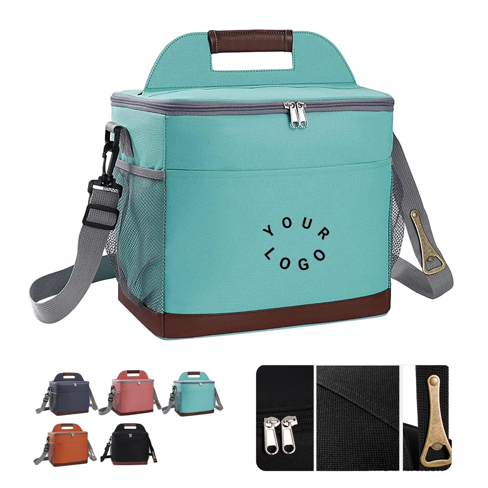 Large Oxford Cooler Bag with Secure Leak Resistant Build