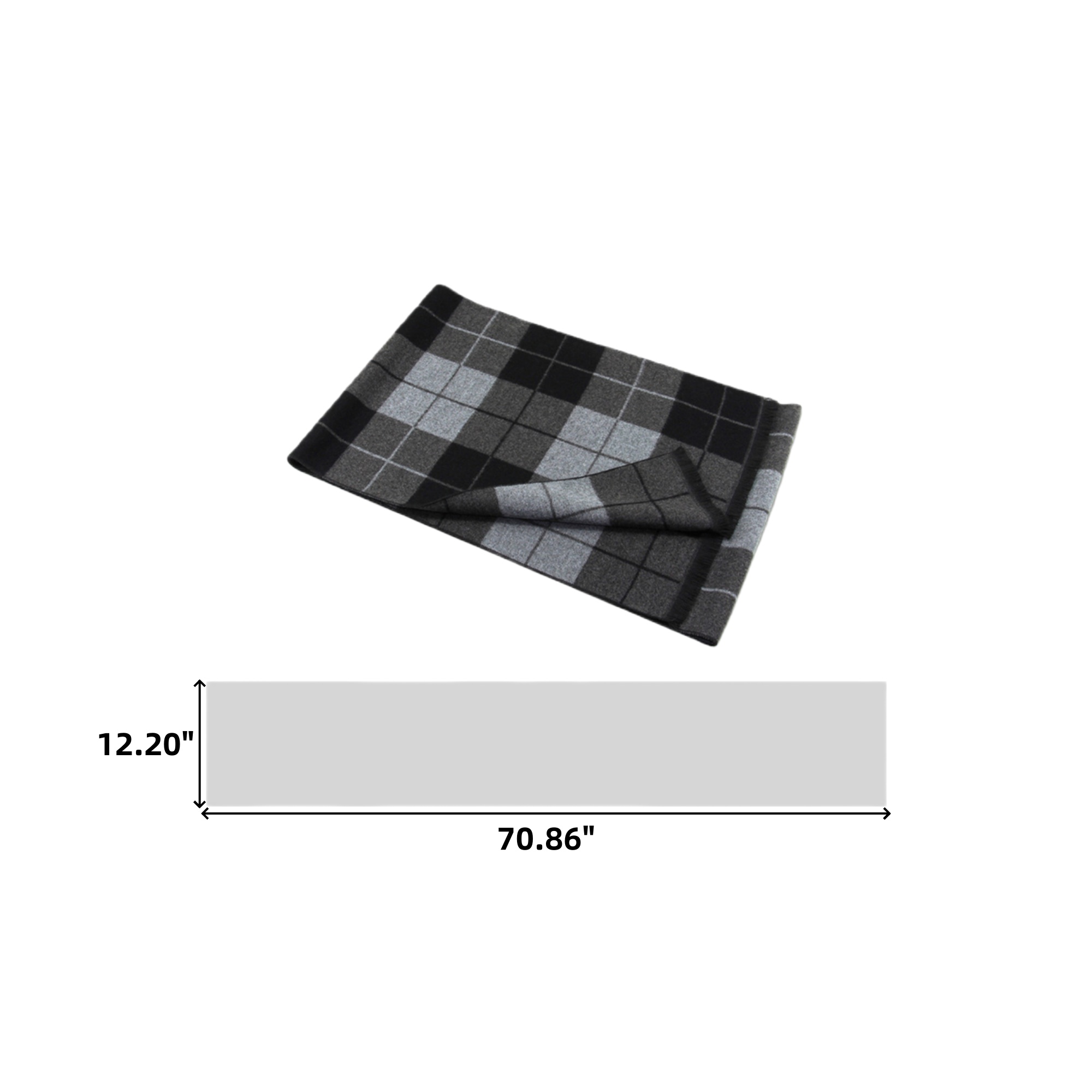 Cashmere Plaid Scarve 5