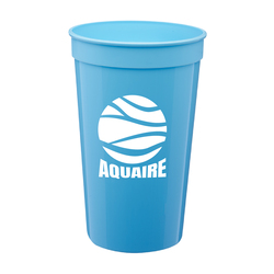 22 oz. Fantastic Plastic Stadium Cup (1 Color Imprint)