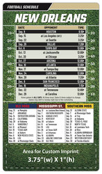 Magnet Football Sport Schedules - 4x7 Round Corners