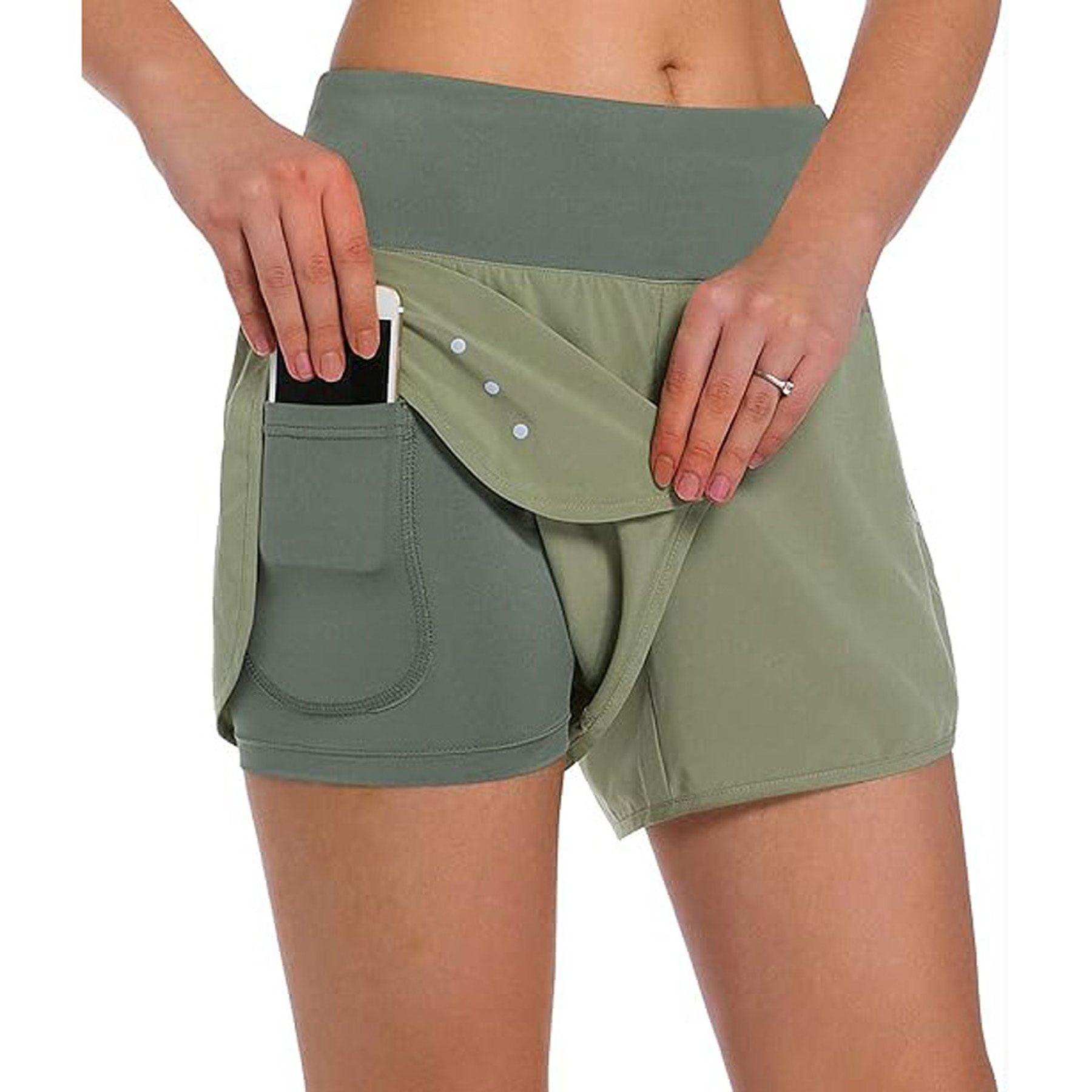 Women’s 2 in 1 Running Shorts 8
