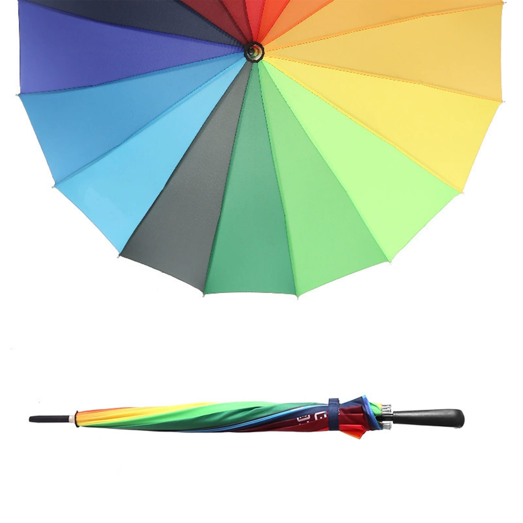 Sturdy All-Weather Rainbow Umbrella 3