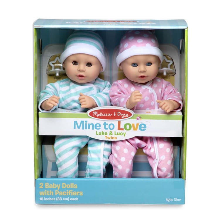 Melissa & Doug Twin Baby Dolls - 15" 3