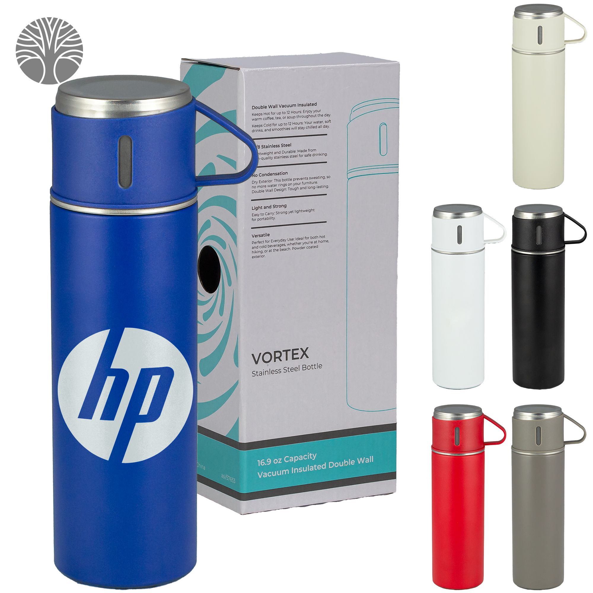 16.9 oz Recycled Double-Wall Stainless Tumbler