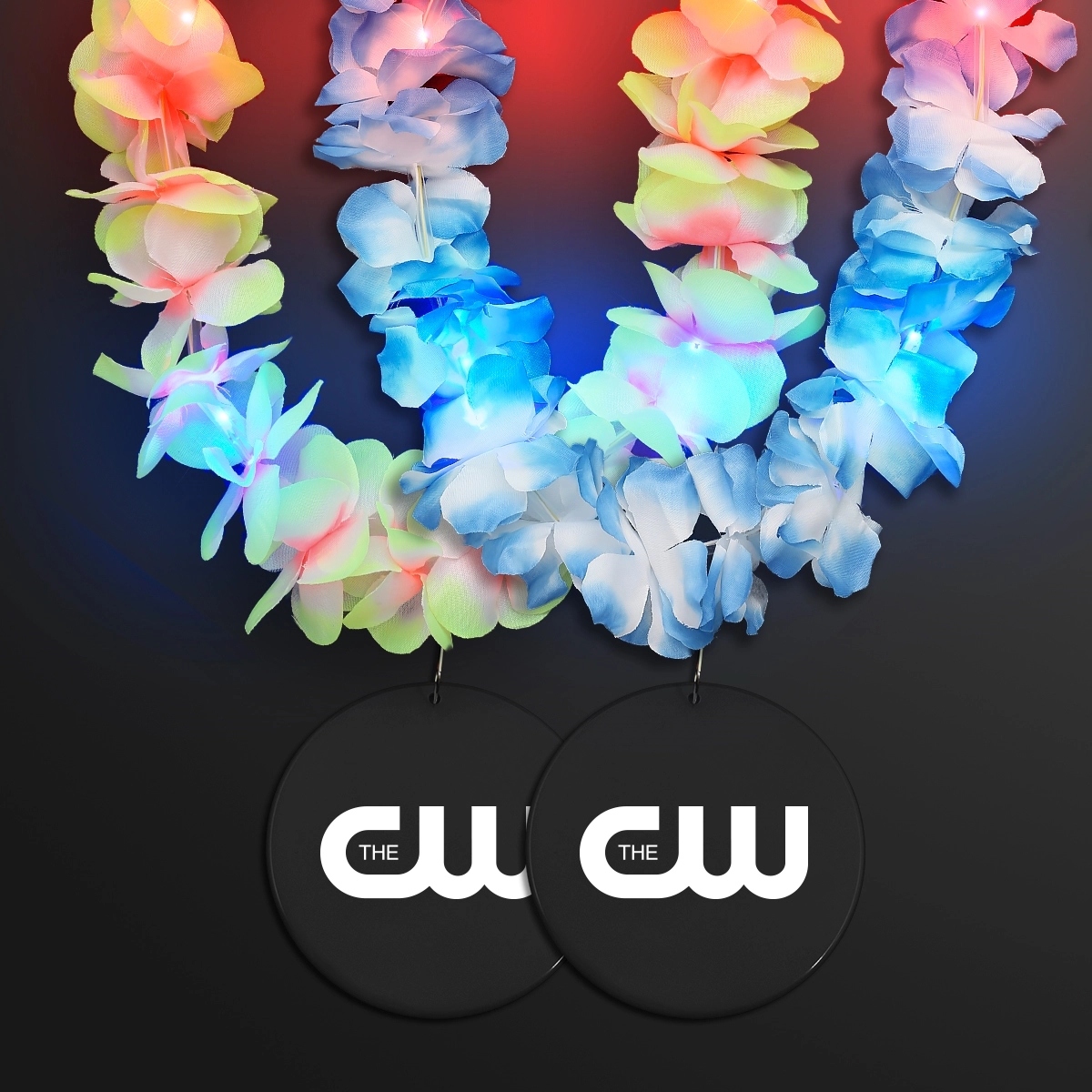 Light Up Hawaiian Leis with Custom Circle Medallion 58