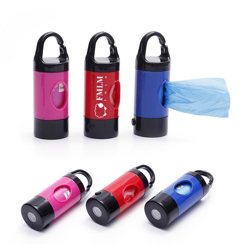 Pet Waste Disposal Bag Dispenser with Flashlight