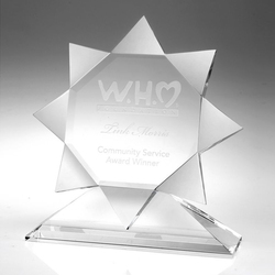 9" Crystal Award-Radiance_D073CA