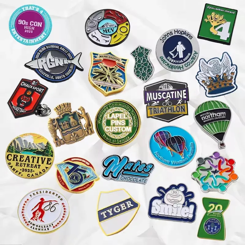 1.2" Die Struck Iron Soft Enamel Lapel Pin 2