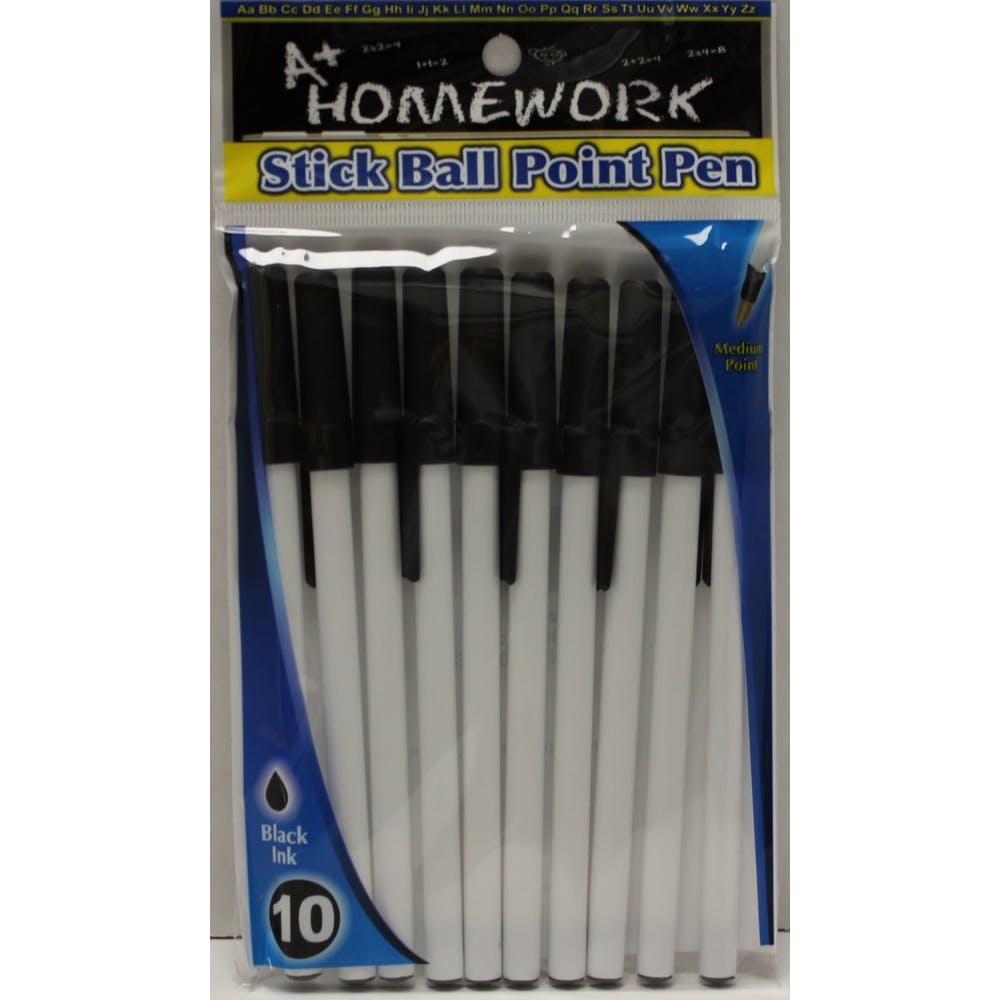 Ballpoint Pens - 10 Count Black Medium 2