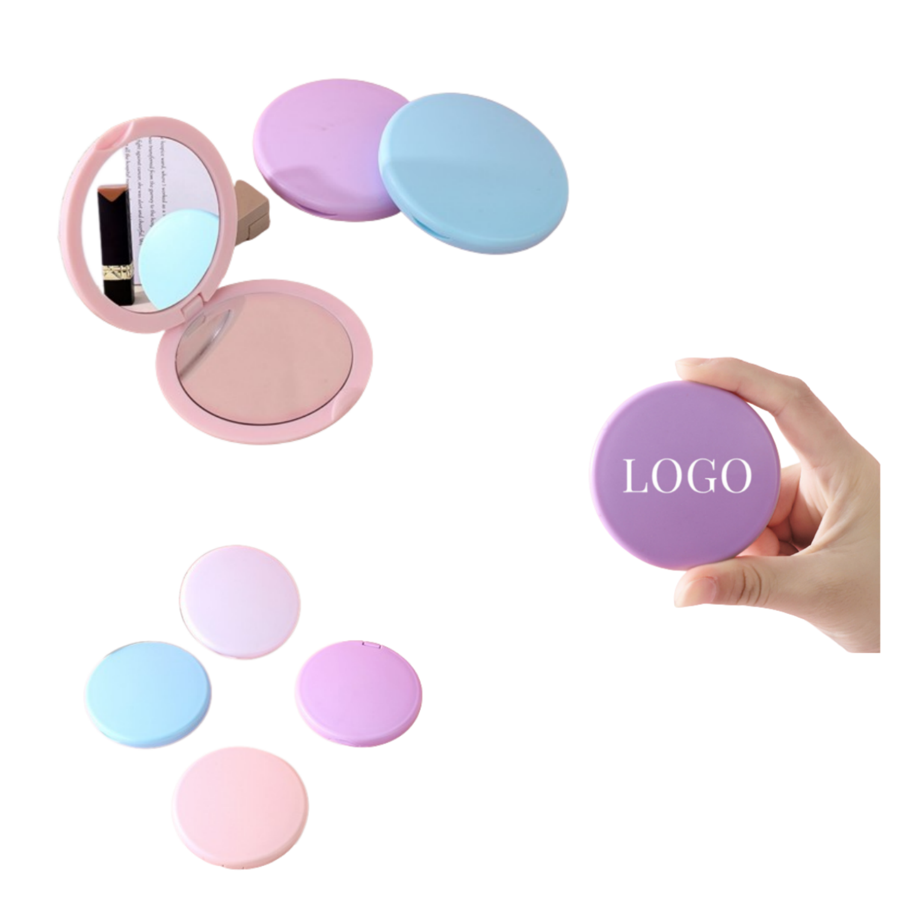 Custom Double Sided Mini Makeup Mirror 9
