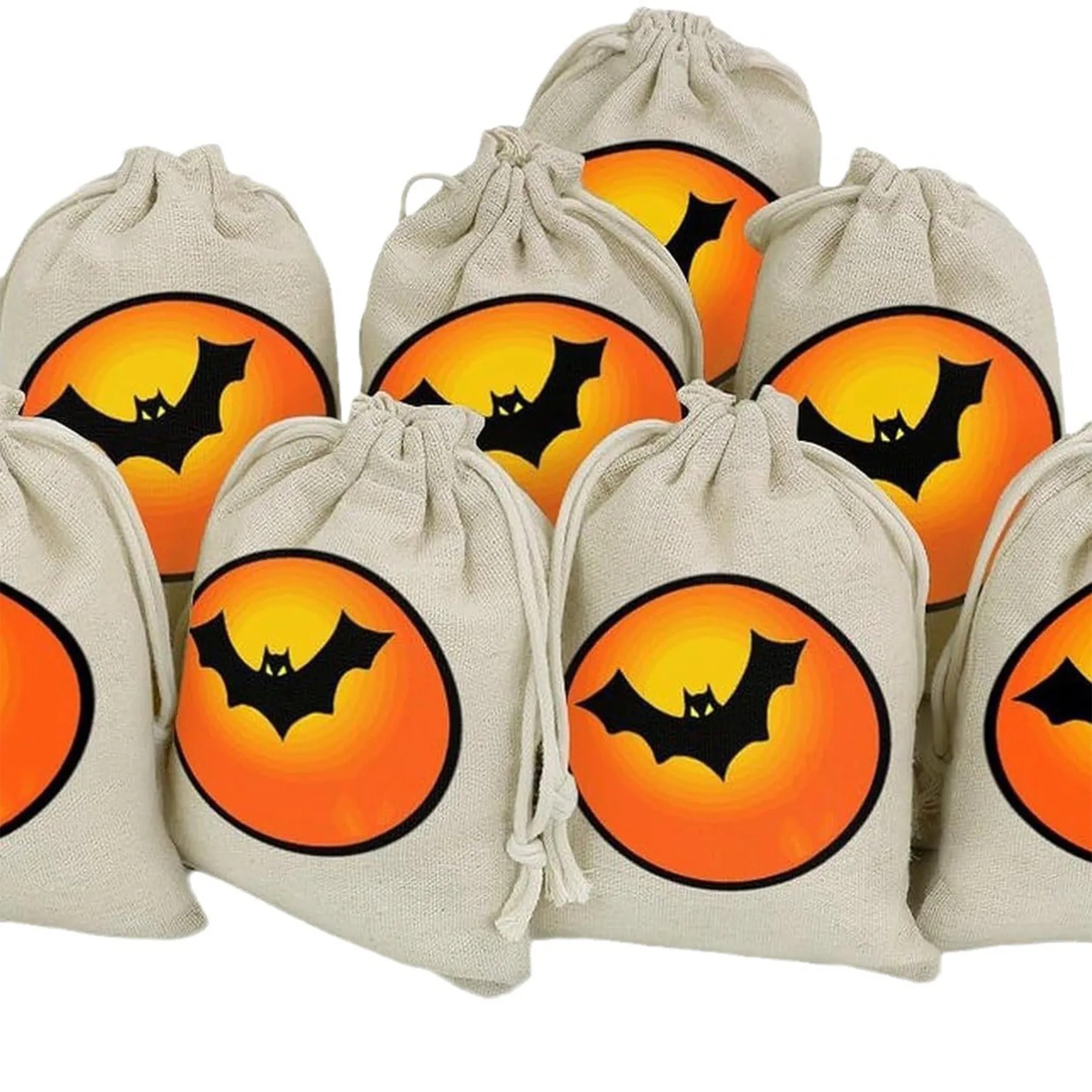 Cotton Halloween Candy Storage Bag 12