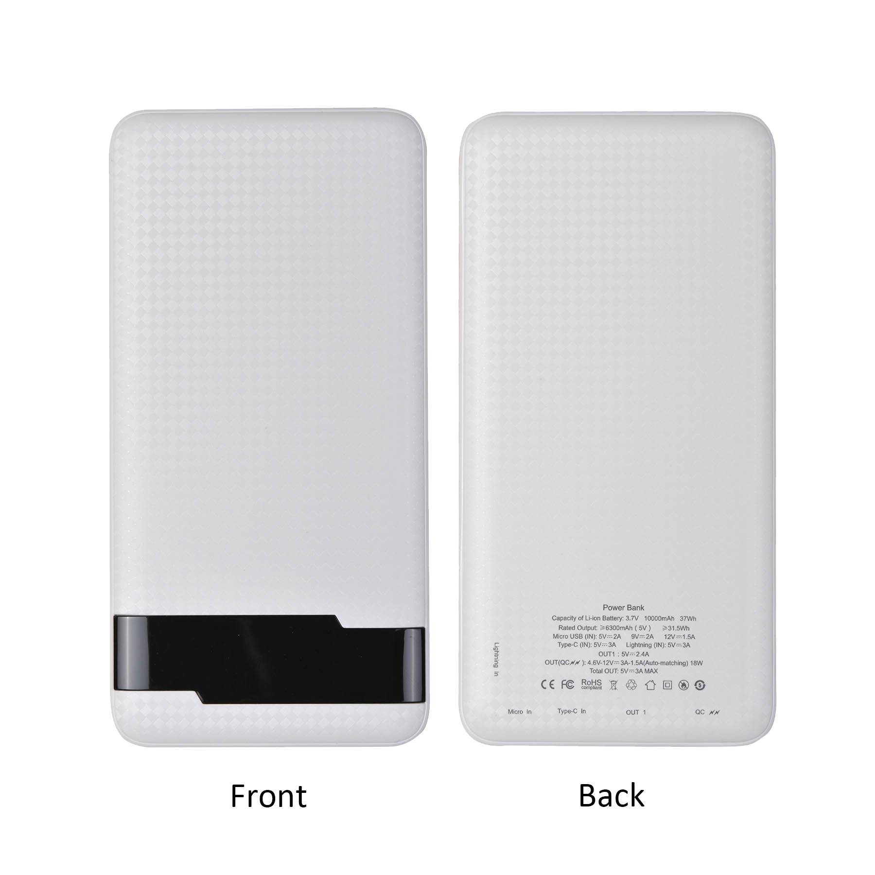High Speed 10,000mAh Slim Power Bank w/ LCD display 11