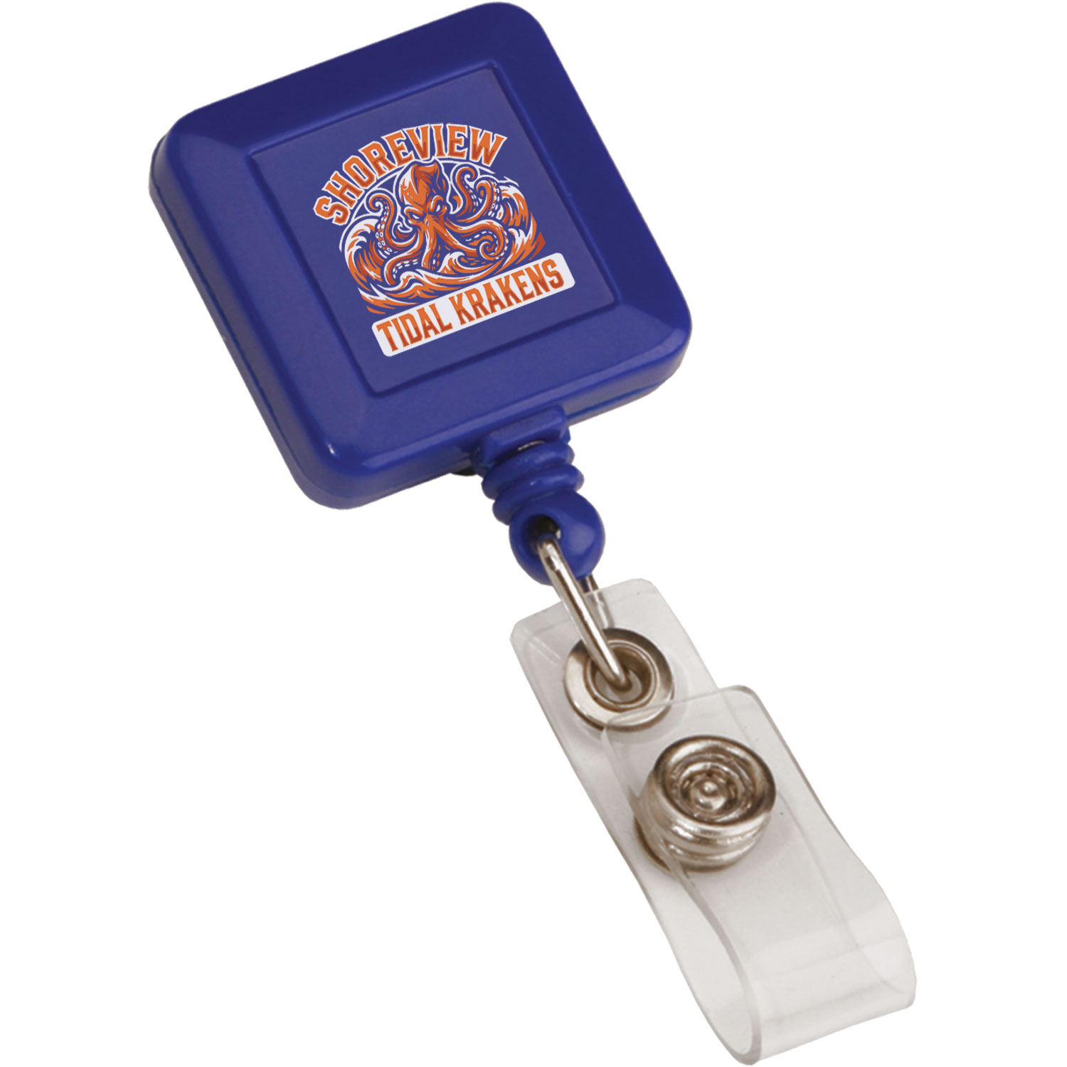 Square Retractable Badge Holder 7