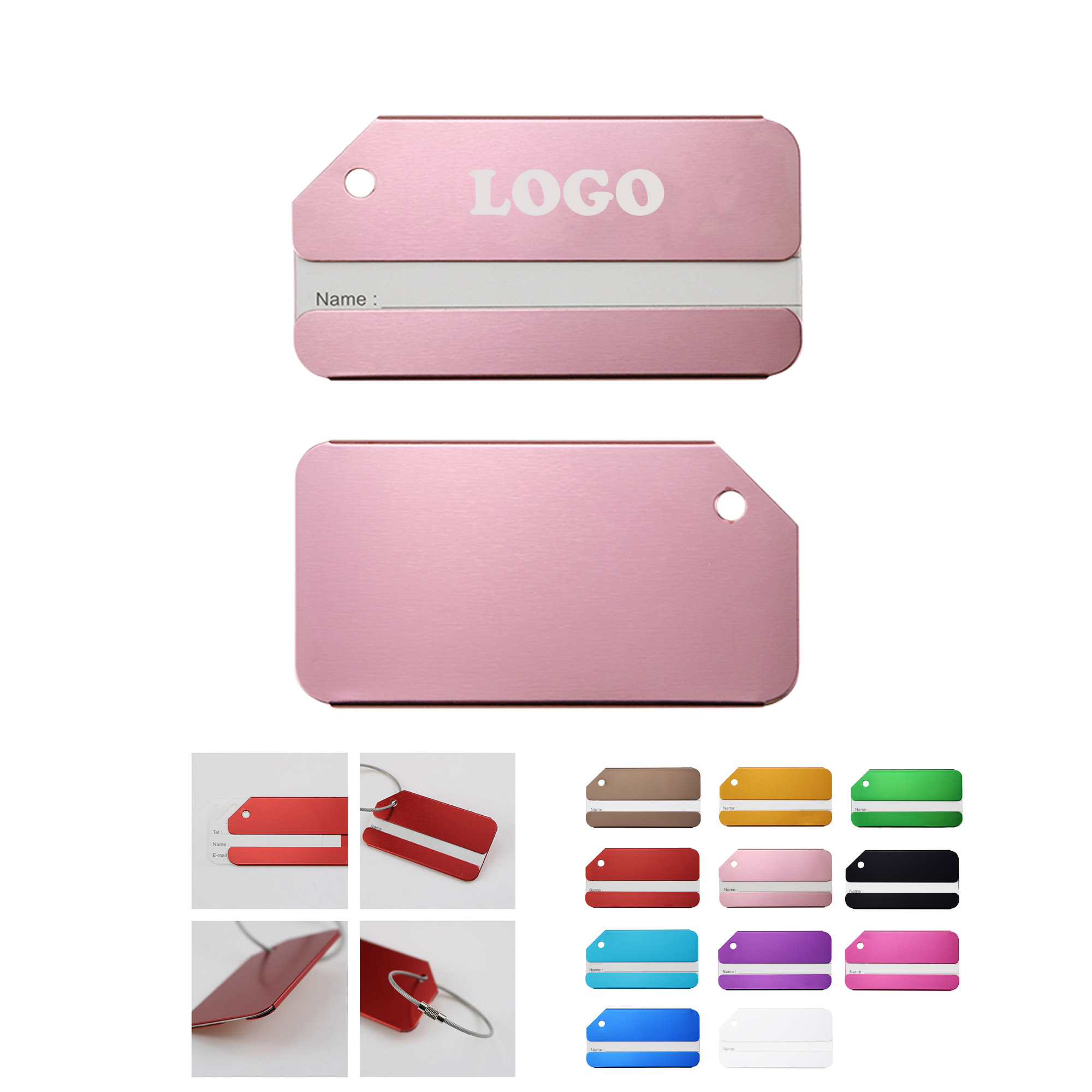 MOQ 50 pcs Metal Identification Tags 5