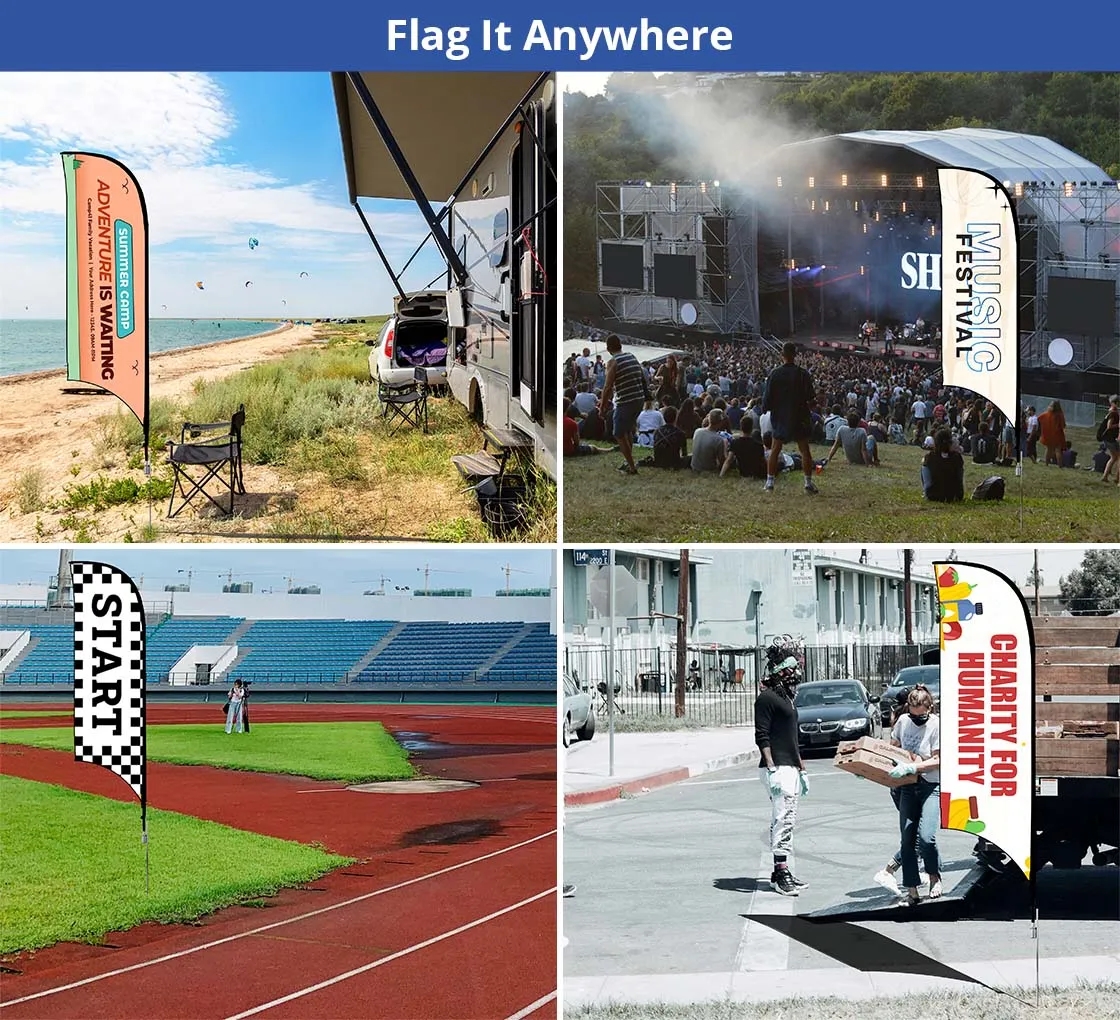 Concave Flags, Double Sided package (2.03ft x 8.91ft) 11