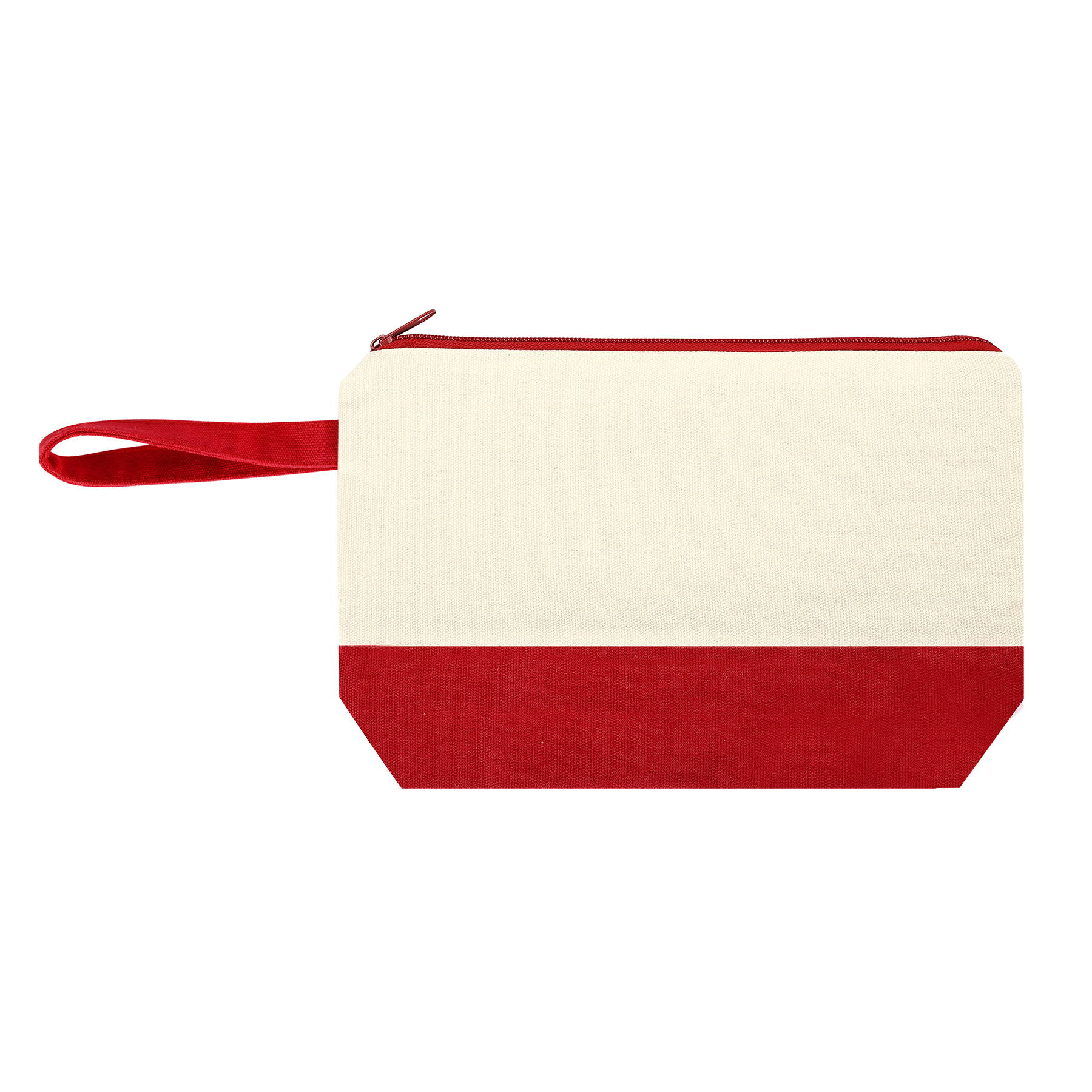 Zippered Cotton Canvas Cosmetic Pouch 33