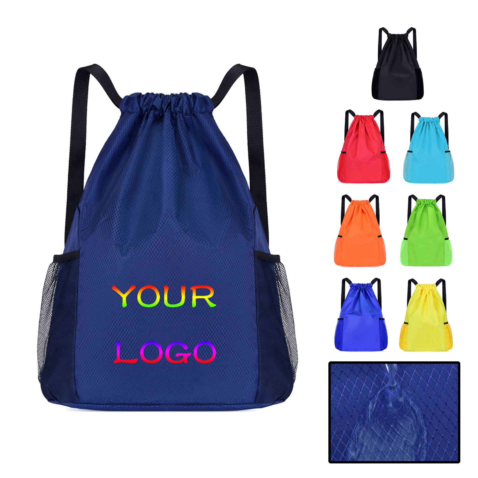 MOQ 10 PCS Custom Drawstring Bag 4