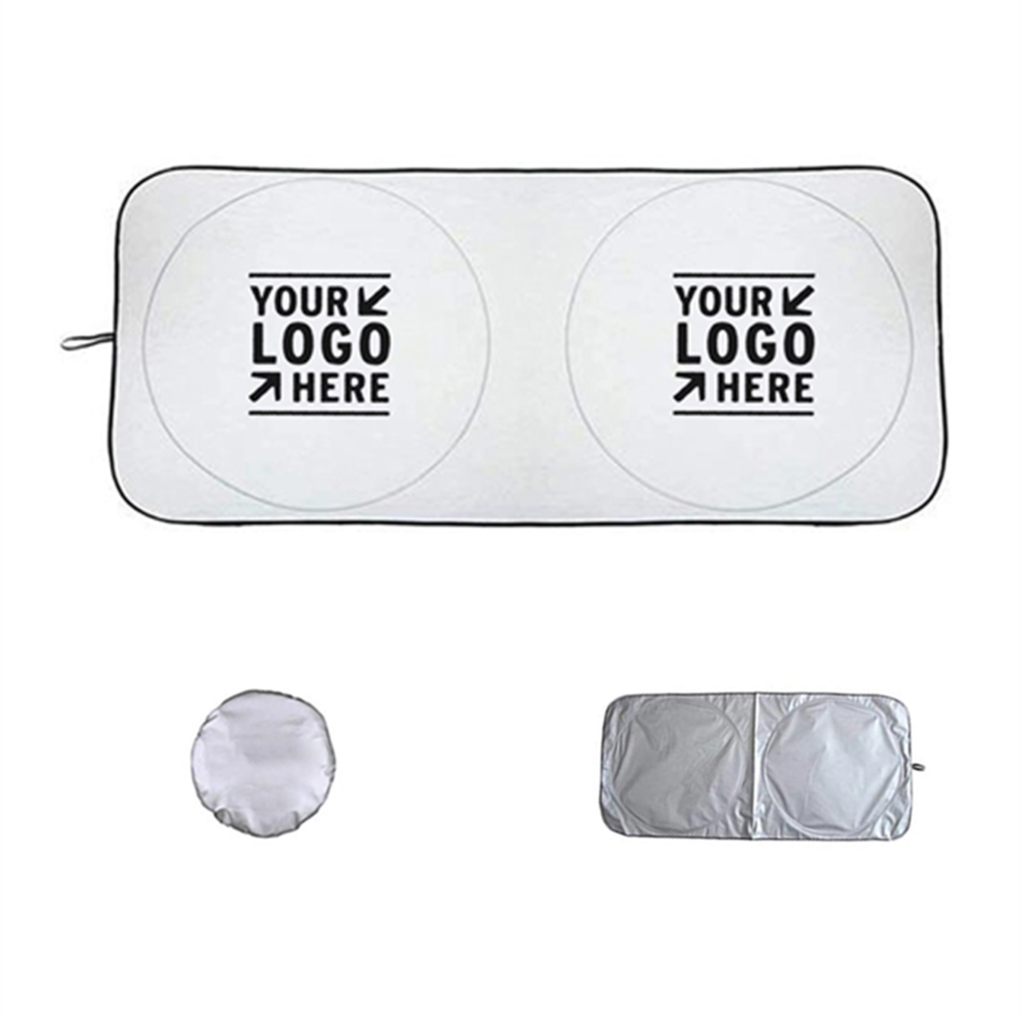 Foldable Car Windshield Sun Shade With Pouch 4