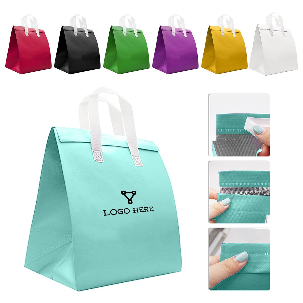 Non-Woven Insulated Lunch Tote Bag 18
