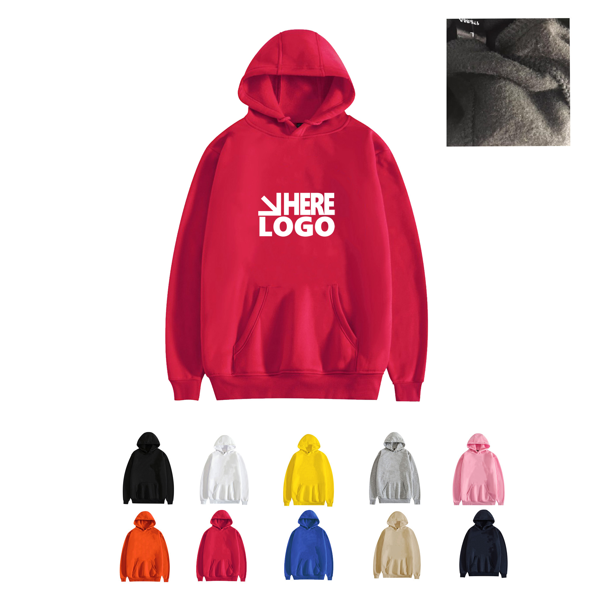 Classic Customized Polyester Hooded Shirt 9