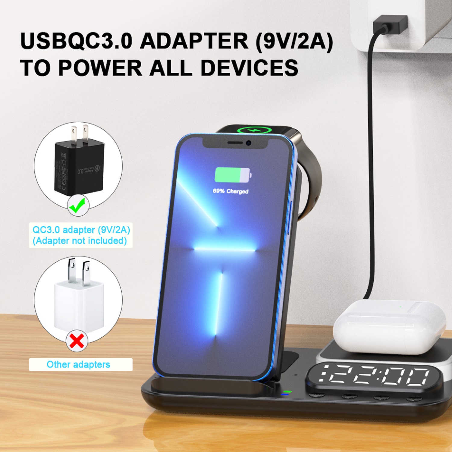 32.5W 7-IN-1 Foldable Wireless Charging Station 8