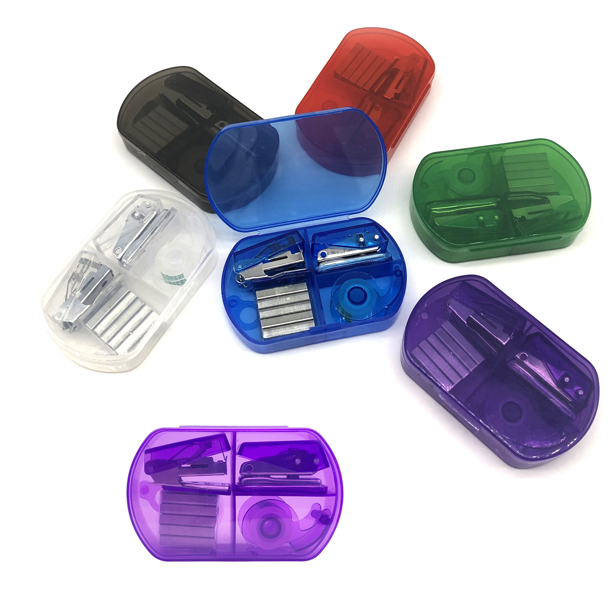 Desk Accessory Set Hole Punch Stapler And Tape Dispenser 2