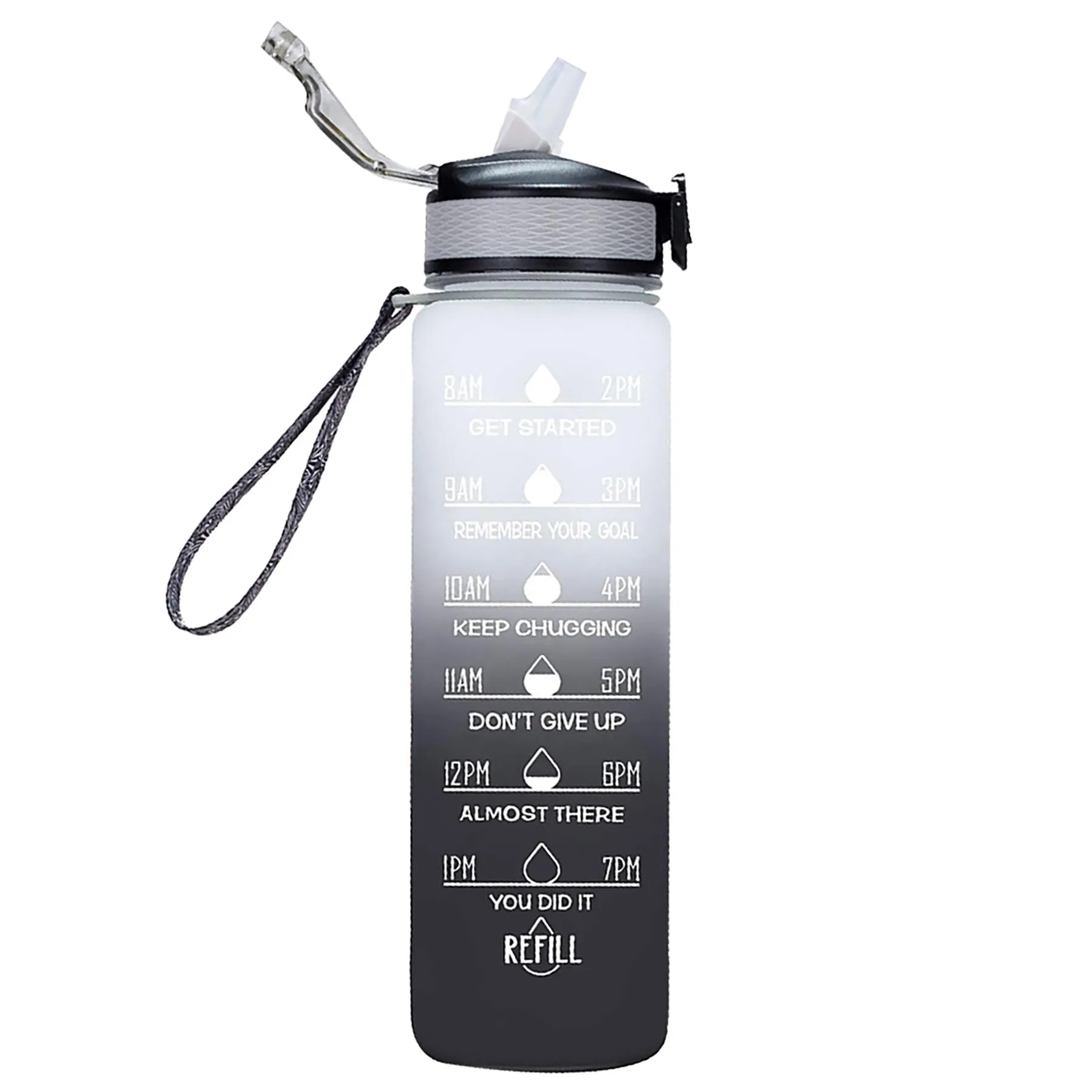 Sports Water Bottle with Time Marker 33