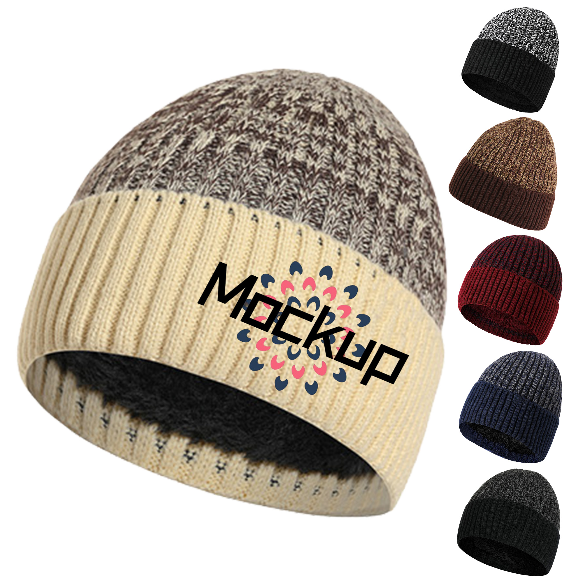 Thermal Thick Fleece Snow Cap