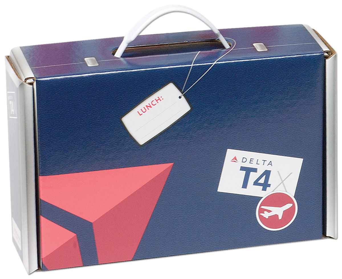 9 3/4" x 6 3/4" x 2 3/4" - B-Flute Box with Handle 4