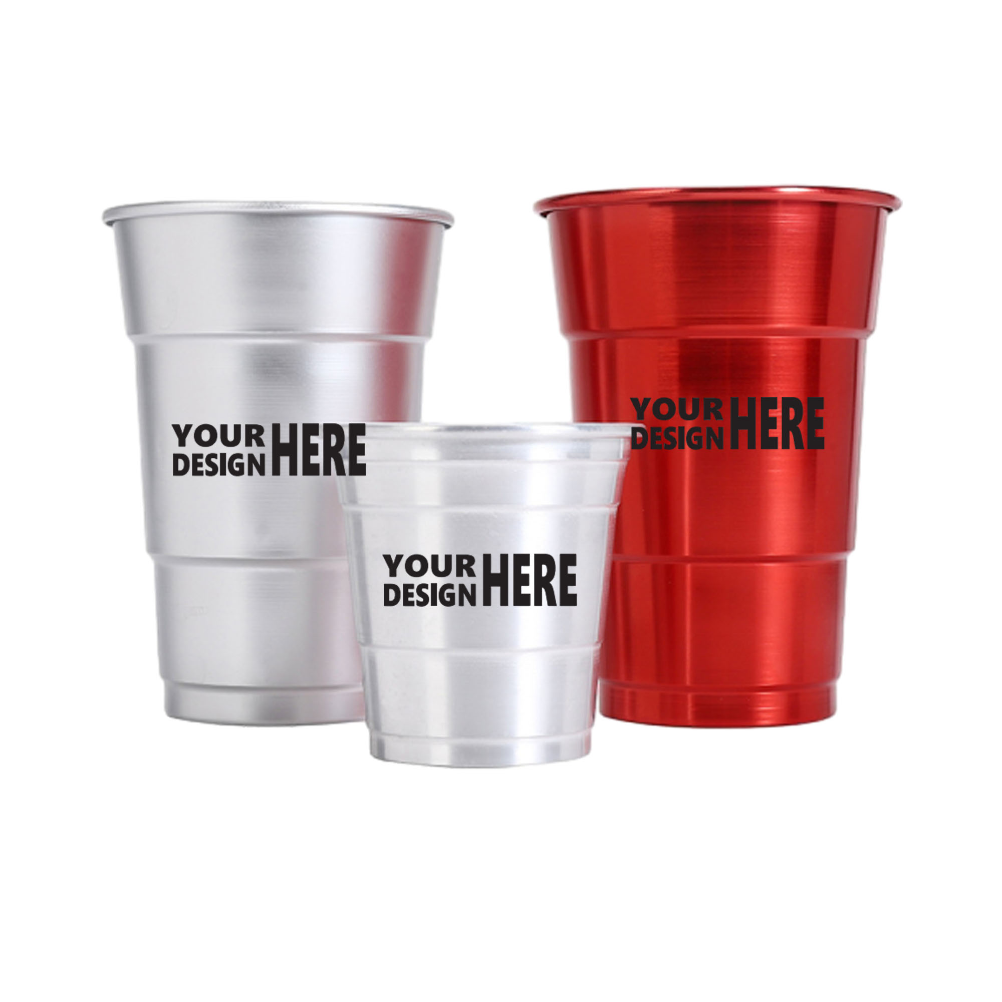 Customizable 16 oz Recyclable Ball Aluminum Party Cup 3