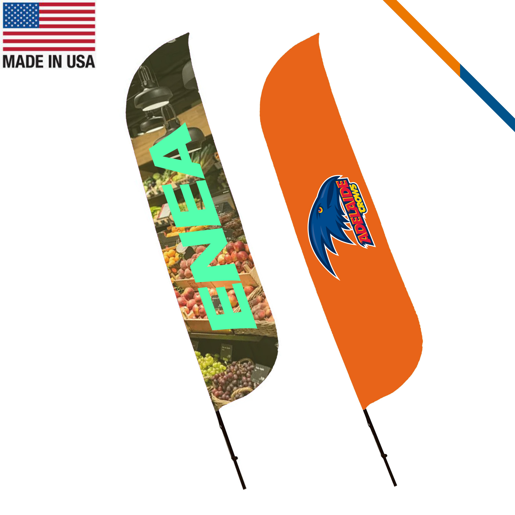 13' Leangle Double-Sided Feather Flag