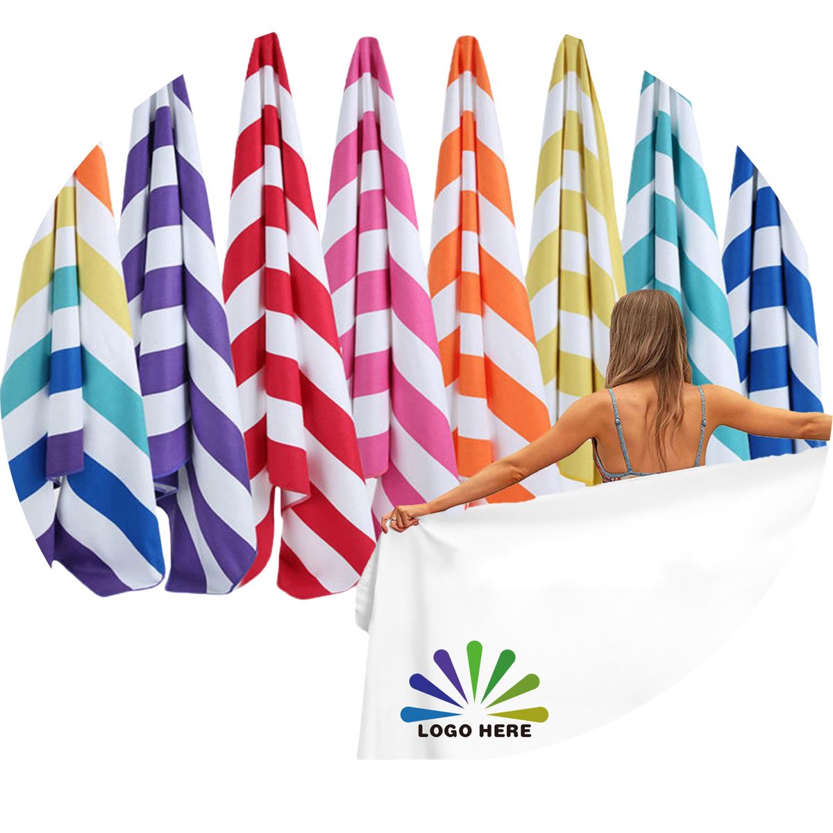Terylene Cotton Summer Beach Sport Towel MOQ20 3