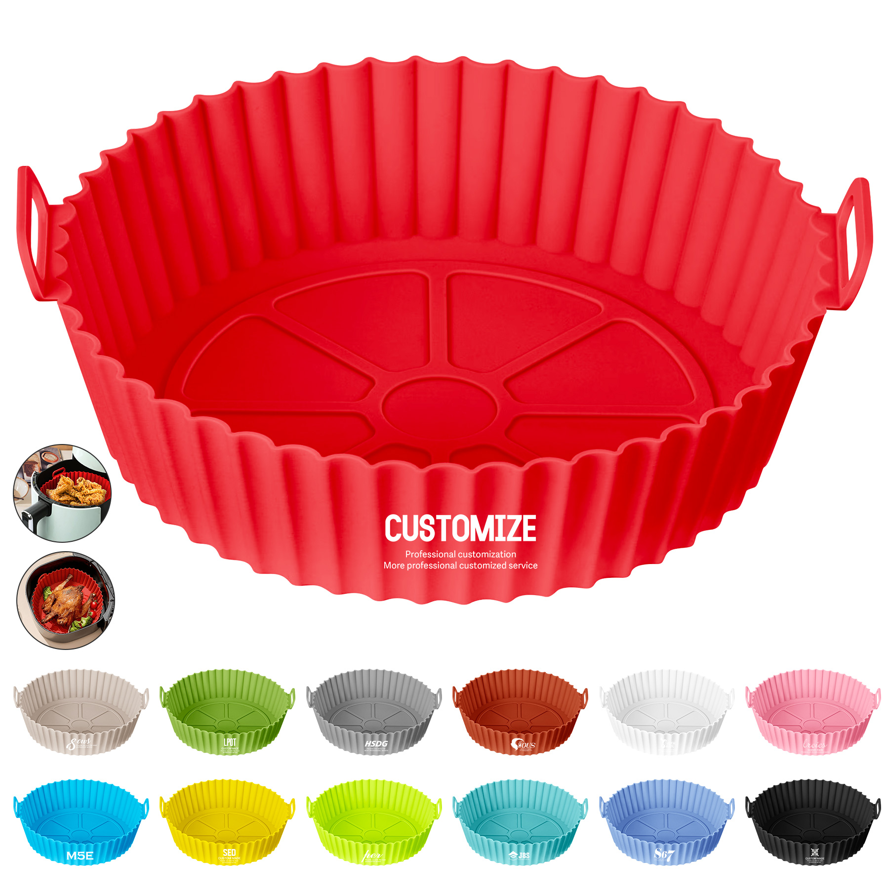 Round Silicone Baking Mat 12