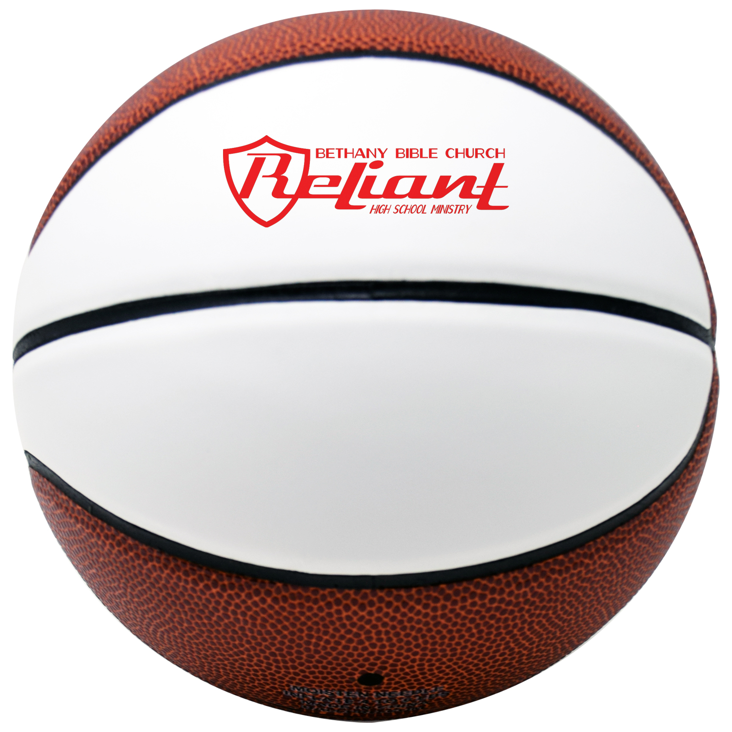 Autograph Basketball with Two White Panels 2