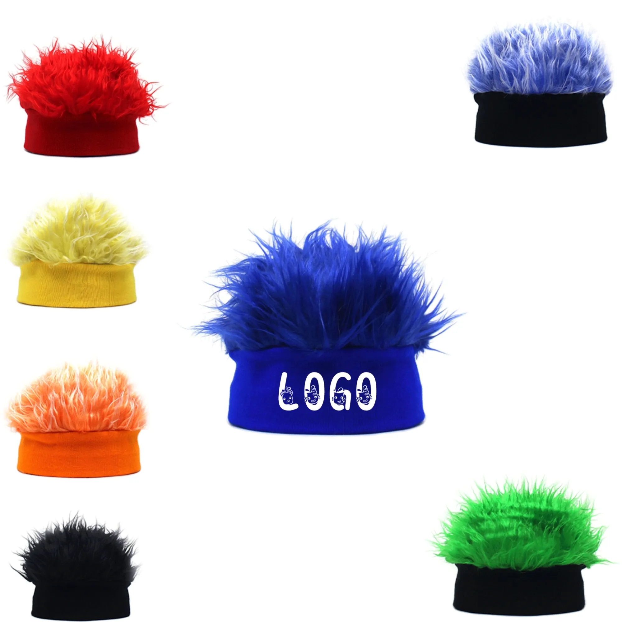 Cheering Sport Crazy Fans Wig With Headband 5