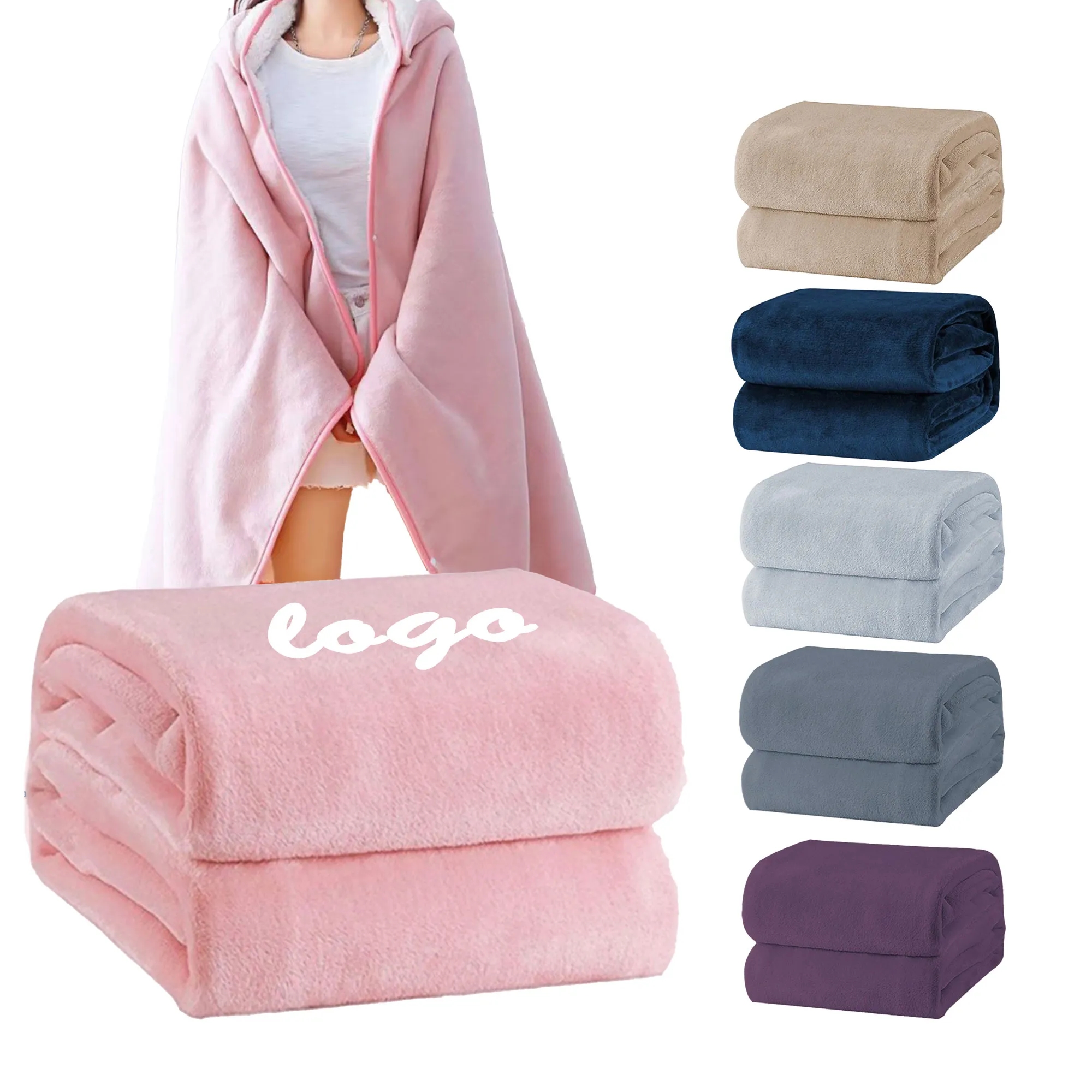MOQ 30 Children's Warm and Portable Blanket Shawl 12