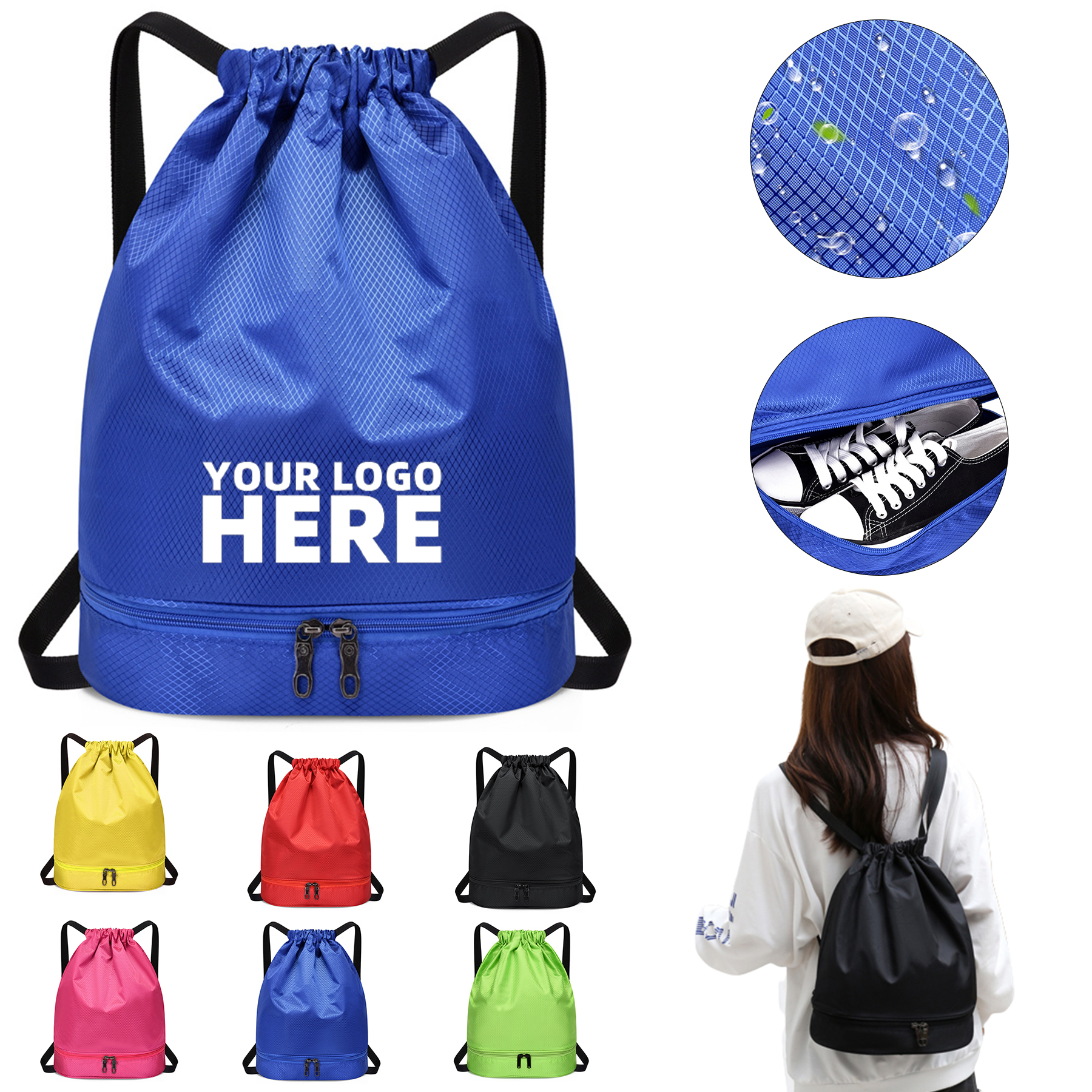 Dry And Wet Separation Drawstring Pocket