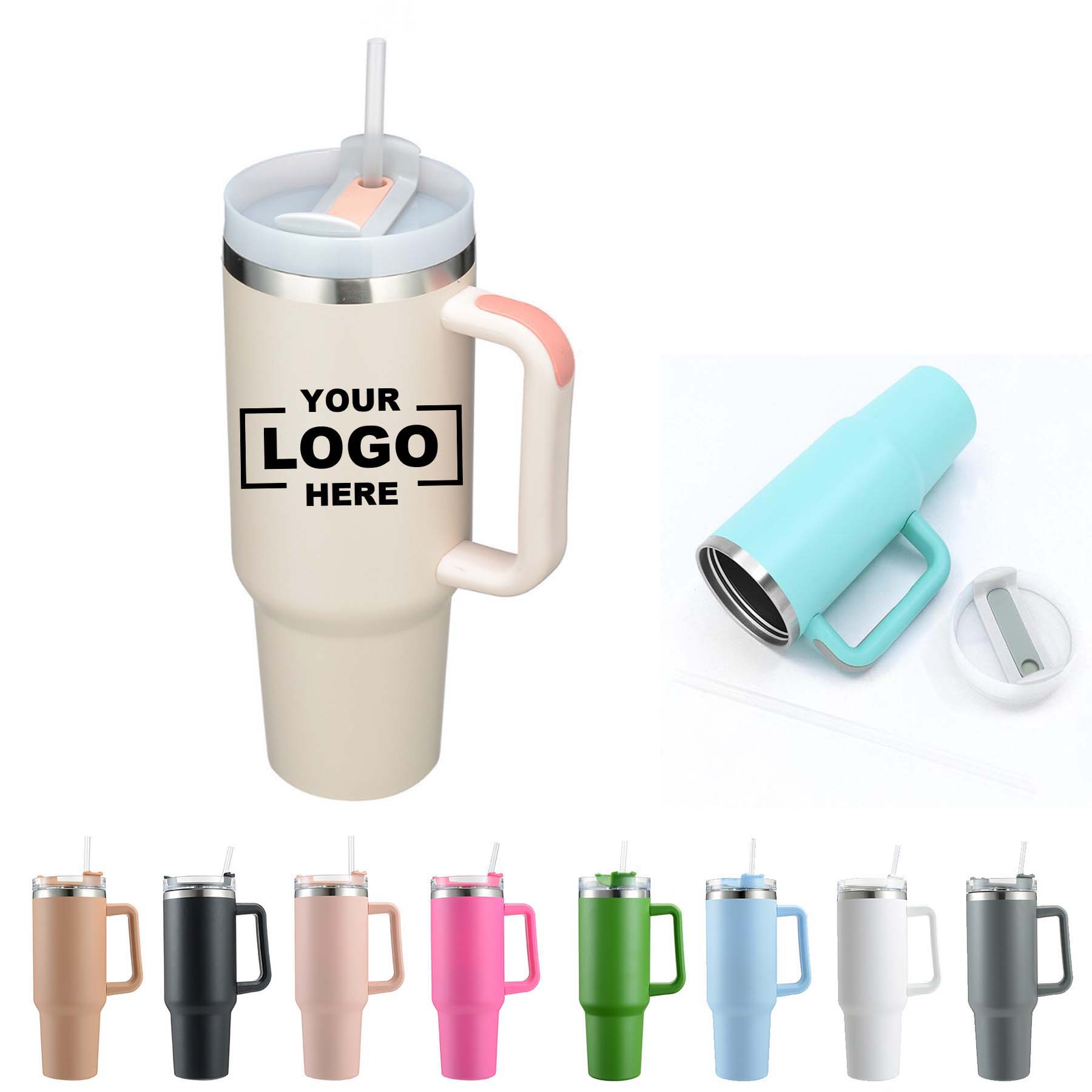 40oz Insulated Stainless Steel Mug with Handle