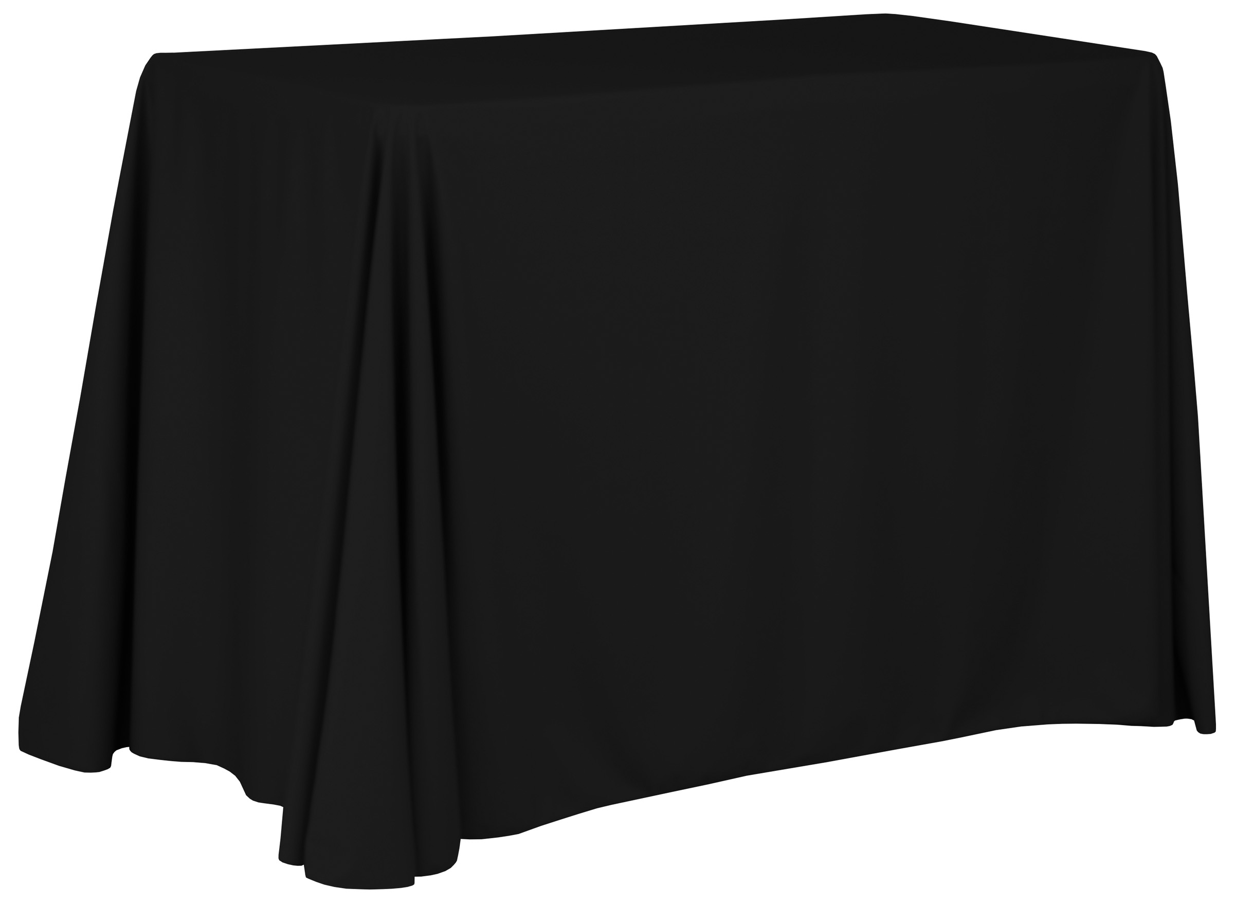 4' Draped Tablecloth - DEMO HEIGHT - Closed Back