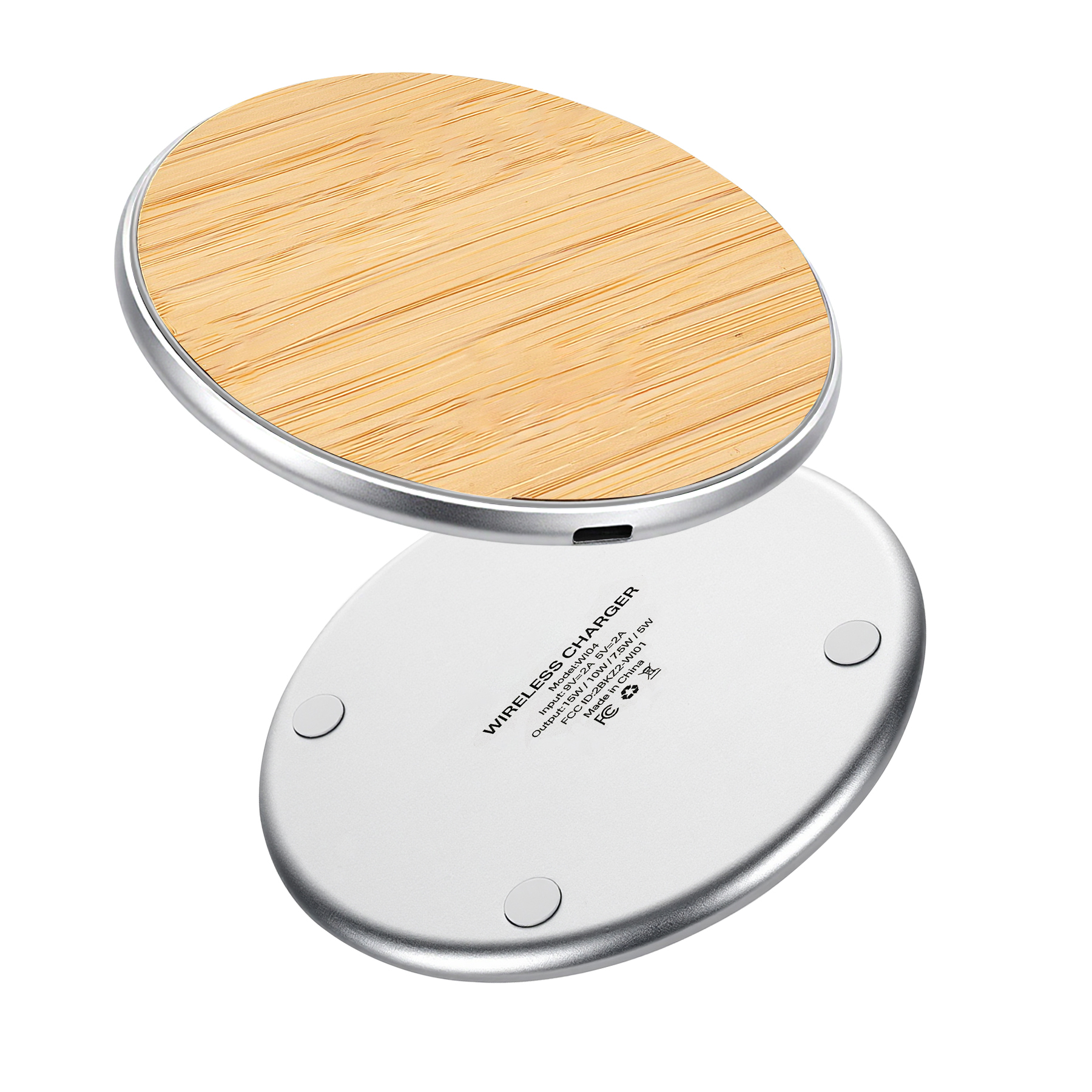 Bamboo 15W Wireless Charging Pad 28