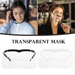 Reusable Plastic Clear Face Mask Transparent Anti-Fog
