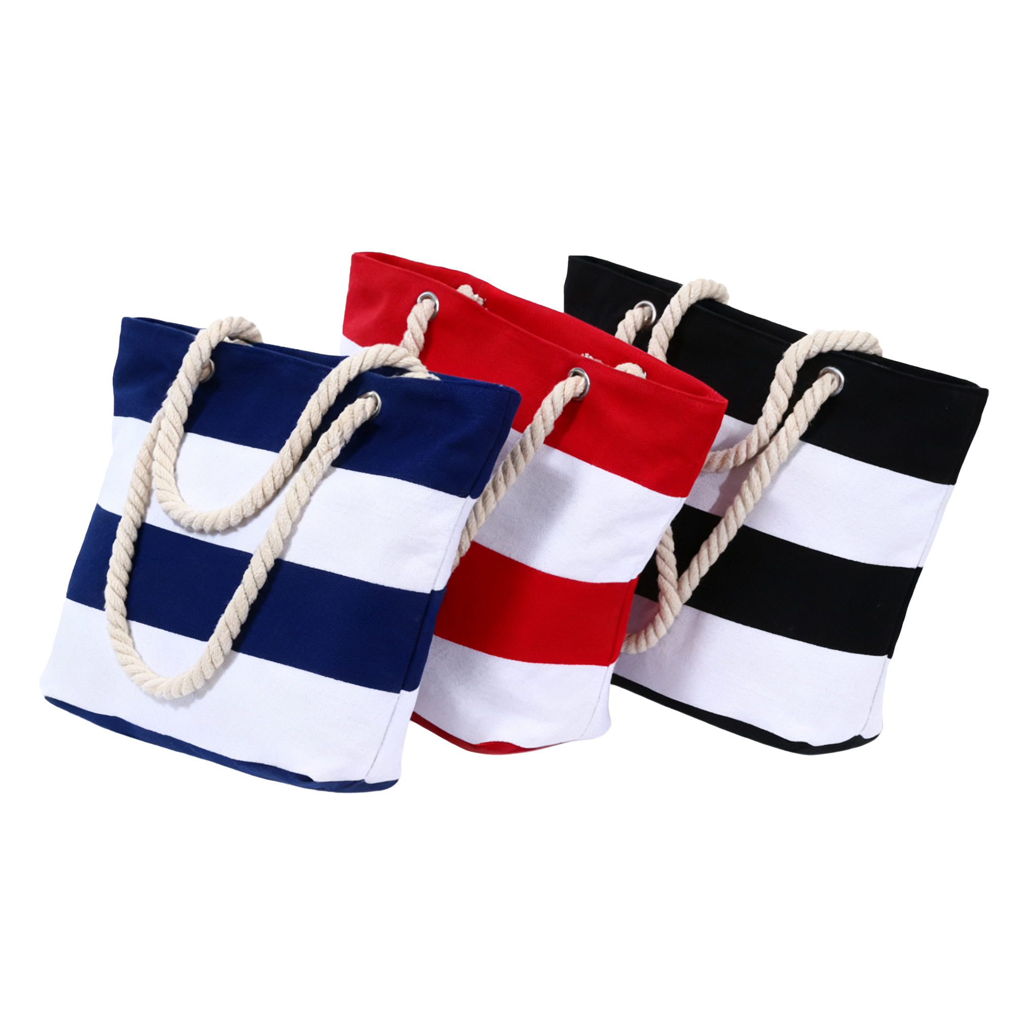 Super Minimalist Versatile Bag Patchwork Hemp Rope Fashion Eco-Bag 3