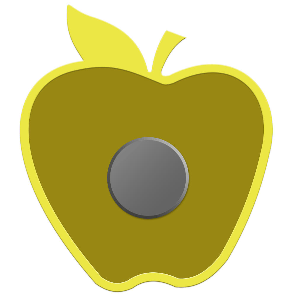 Apple Shaped Lapel Pins (Various Styles) EXP Apple Lapel Pin Think