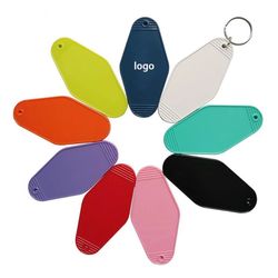 Rhombus Shape Motel Keychain