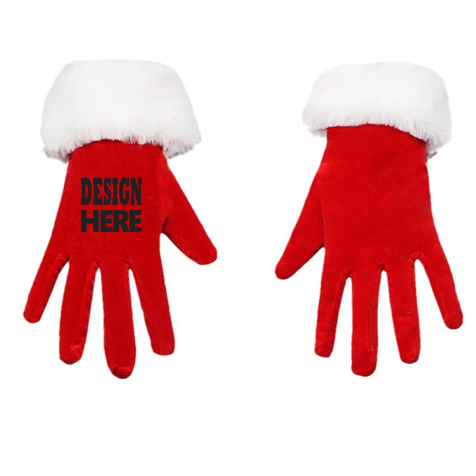 Velvet Opera Glove With Fur Cuff 3