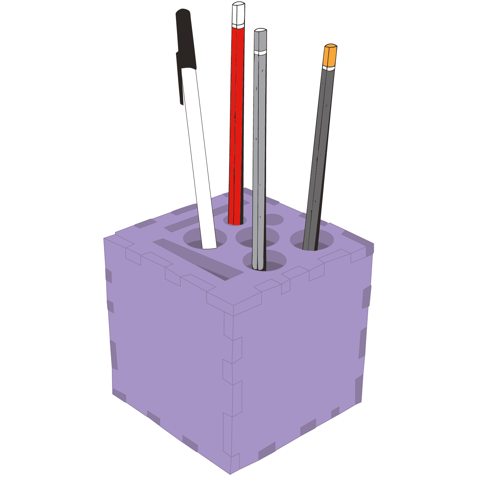 3" Puzzle Cube Organizer 44
