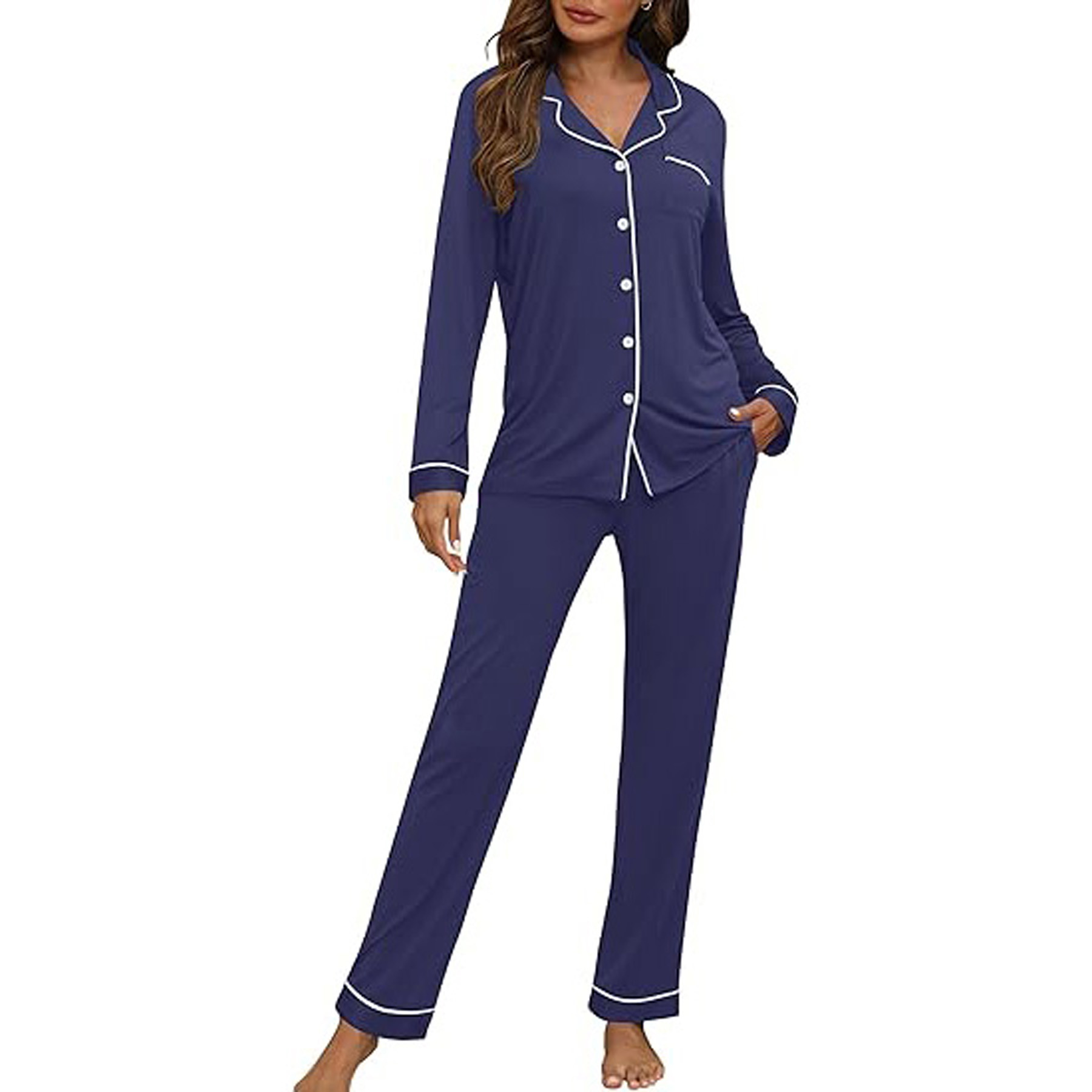 Women's Long Sleeve Pajama Set 23